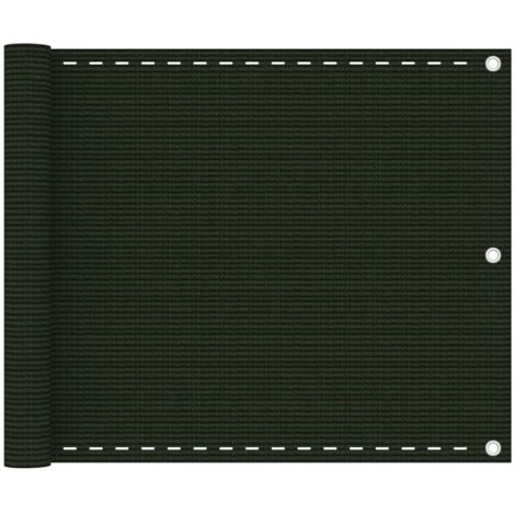 Brise vue pour balcon - Brise vent Écran de jardin Vert foncé 75x500 cm PEHD BV868408 - BonneVie