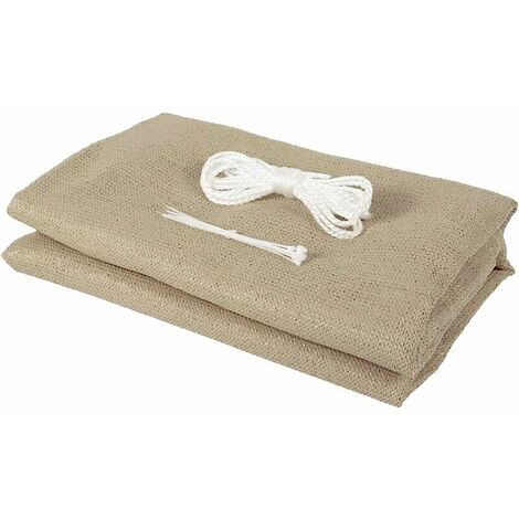 Brise-vue pour balcon, clôture, brise-vue, protection contre le soleil, pour terrasse, extérieur, cour, terrasse, balcon avec corde et attaches de câble (0,9 × 5 m), beige