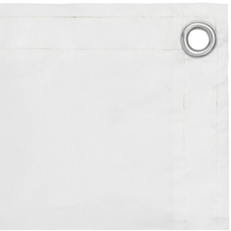 Brise Vue pour Balcon Jardin Terrasse, Écran de balcon, Blanc 90x600 cm Tissu Oxford OIB7993E - Blanc