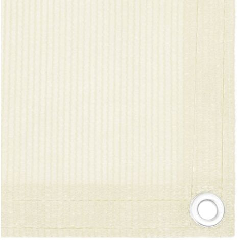 Brise Vue pour Balcon Jardin Terrasse, Écran de balcon, Crème 75x300 cm PEHD OIB9894E