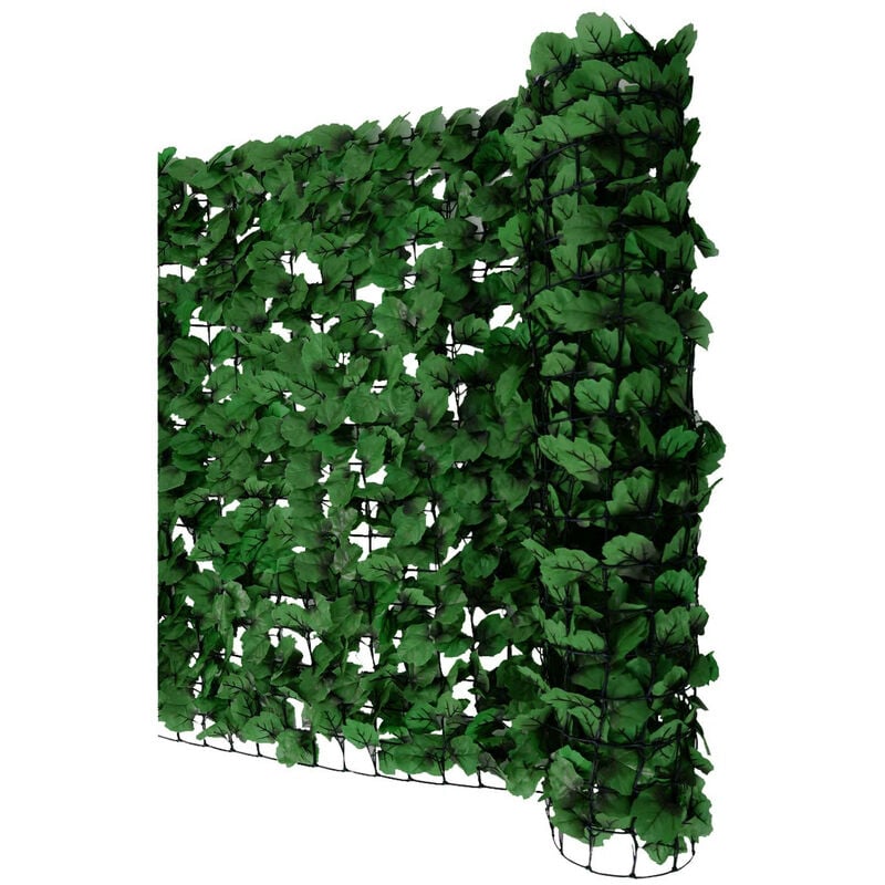 Brise-vue pour balcon N77, brise-vue pour balcon terrasse clôture 500x150cm feuille foncée