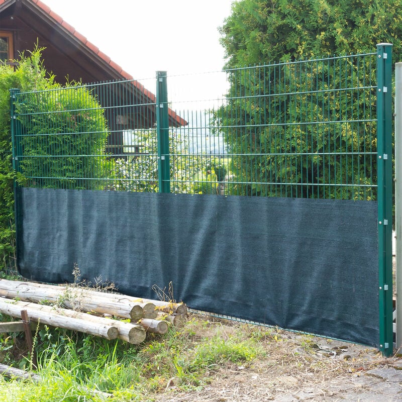 Dema - Brise vue pour clôture 1,2 x 25 m de couleur verte