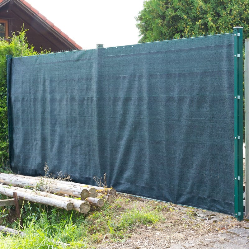 Brise vue pour clôture 2 x 25 m de couleur verte
