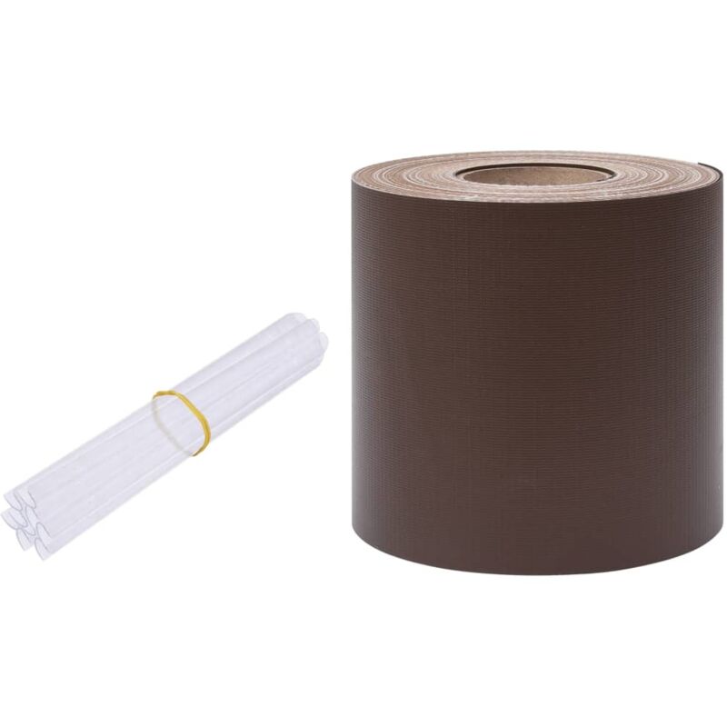 Vidaxl - cran d'intimité de jardin pvc 35x0,19 m Marron