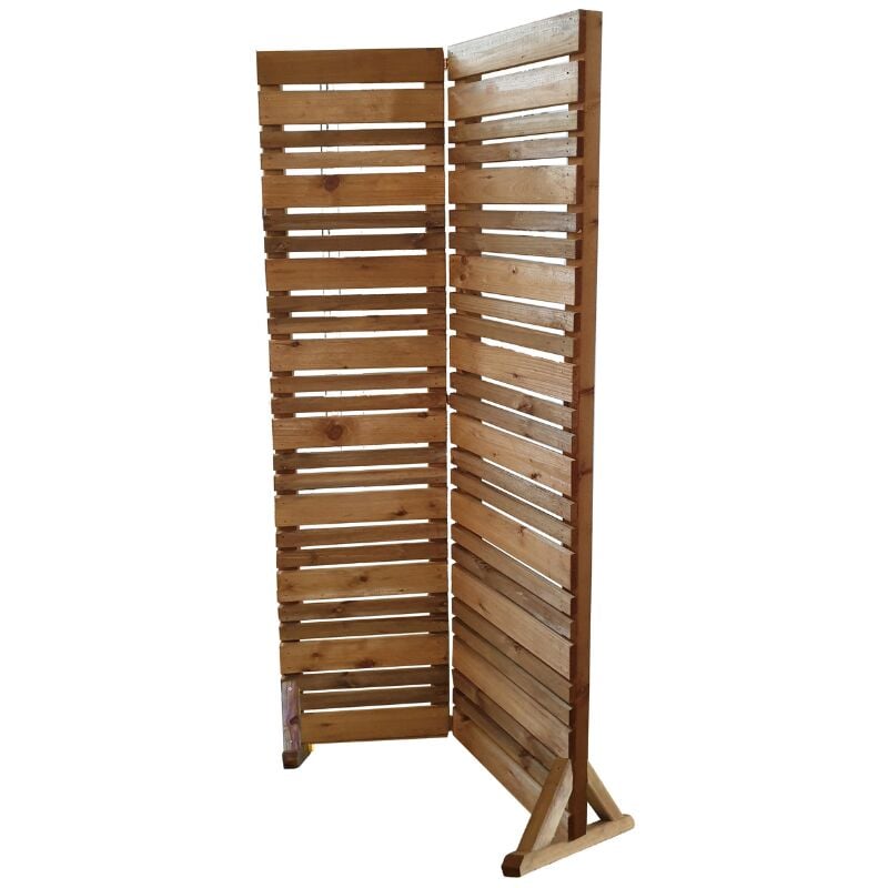 Jardipolys - Brise-vue pliant en bois lign z - Ep6,1 - 80 x H184,5 cm