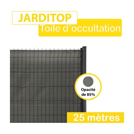 Brise-Vue Toile Gris Anthracite - JARDITOP - 1,8Mx25M