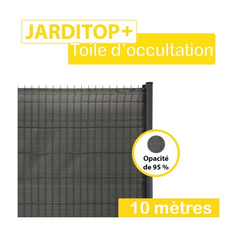 Brise-Vue Toile Gris Anthracite - JARDITOP+ - 1Mx10M
