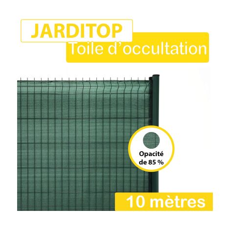 Brise-Vue Toile Vert - JARDITOP - 2Mx10M