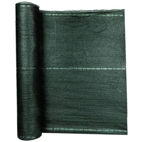 Brise vue Voile d'ombrage Toile Rectangulaire Une Protection des Rayons UV 1.2x10m Vert foncé NAIZY