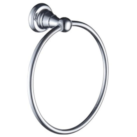 Bristan 1901 Brass Towel Ring - Chrome Plated