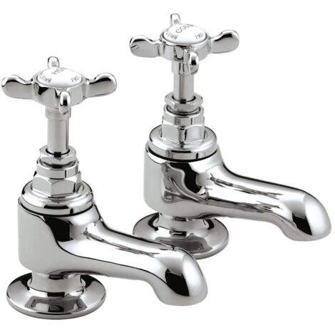 Bristan 1901 Chrome Bath Taps with Ceramic Disc Valves - N-3/4-C-CD