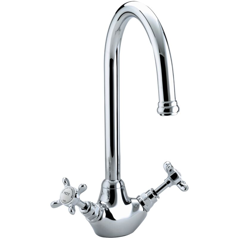 Bristan - 1901 snk ef Chrome EasyFit Sink Mixer Tap Chrome + Easy Fit Base Fixings