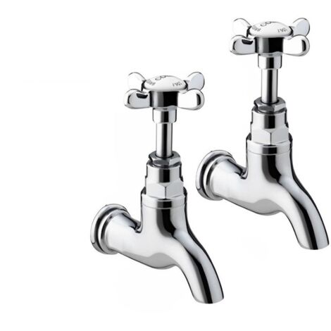 Bristan 1901 Chrome Kitchen Sink Bib Taps - N-BIB-C