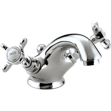 Bristan 1901 Chrome Mono Basin Mixer Tap with Ceramic Disc Valves - N-BAS-C-CD