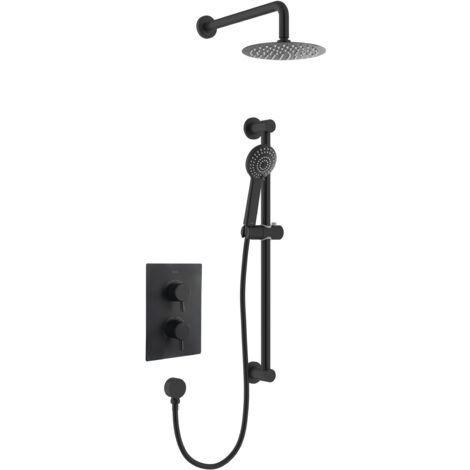 Bristan Apelo Black Concealed Dual Control Shower Pack
