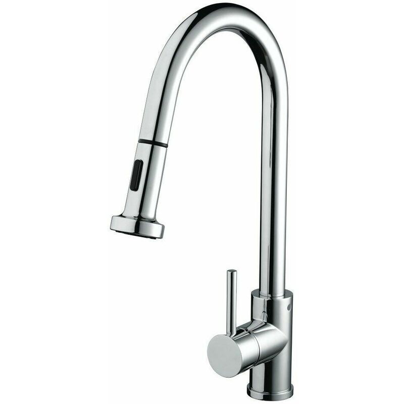 Apricot Monobloc Kitchen Mixer Tap Single Lever Modern Pull-Out Chrome - Bristan