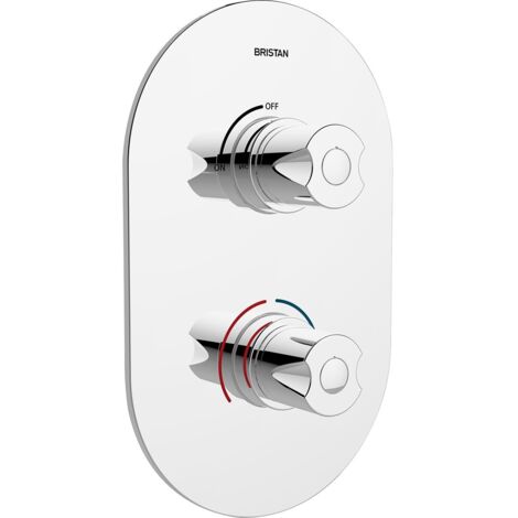 Bristan Artisan Chrome Recessed Thermostatic Dual Control Shower Valve - AR3-SHCVO-C