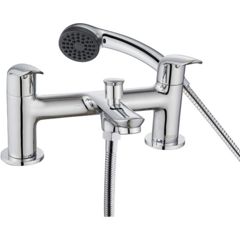 Bristan Aster Bath Shower Mixer Tap Pillar Mounted - Chrome