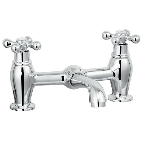 Bristan Cascade Penridge Traditional Bath Filler Tap Chrome Cross Head 005.26.3