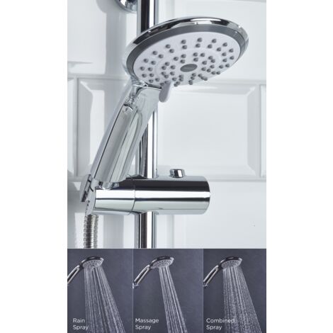 Bristan Casino Chrome Large 3 Function Shower Handset - CAS-HAND03-C