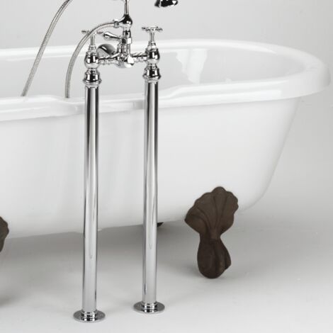 Bristan Chrome 660mm Freestanding Bath Shrouds - LEG-C
