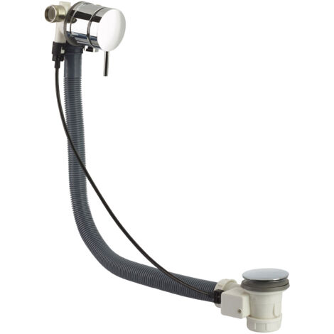 Bristan Chrome Bath Filler with Pop Up Waste - W-BATH09-C