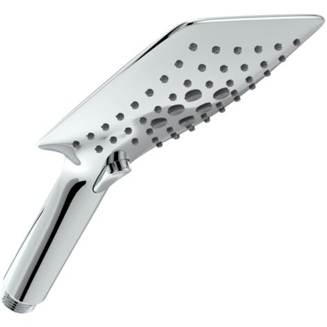 Bristan Chrome Large Square 3 Function Push Buttonm Shower Handset - HAND21-C
