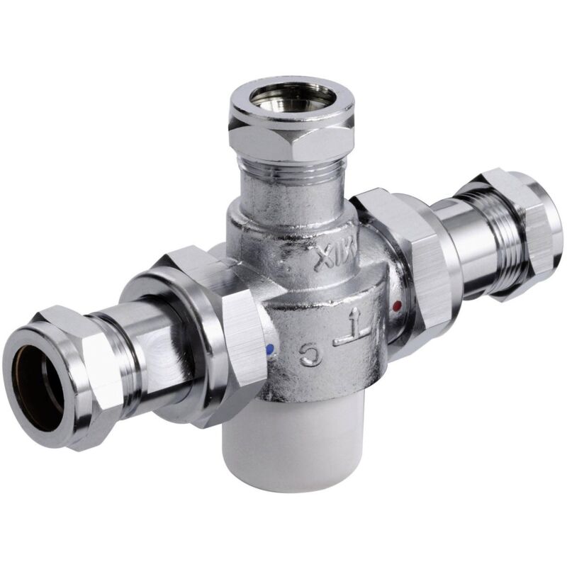Commercial MT753 Thermostatic Mixing Valve, 22mm, Chrome - Bristan