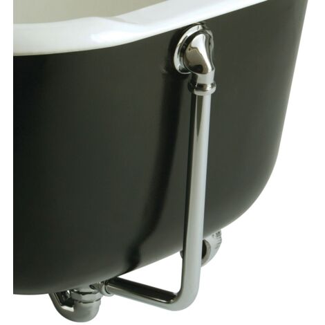 Bristan Chrome Traditional Exposed Bath Waste with Plug and Overflow - W-BATH08-C