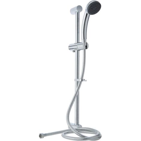 Bristan Chrome Traditional Single Function Slide Bar Shower Kit - KIT100-C