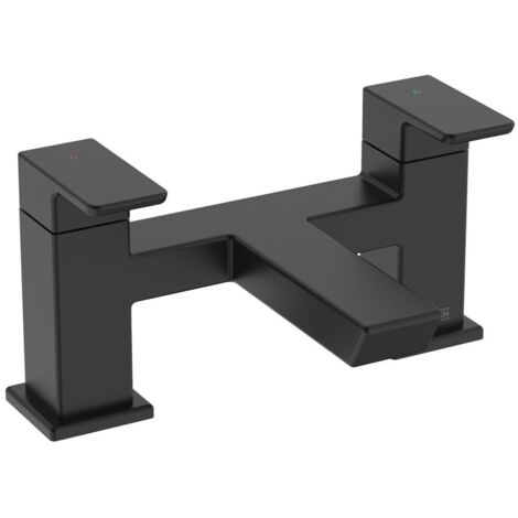 Bristan Cobalt Bath Filler Tap Black Bath Filler Mixer Tap with Ceramic Discs