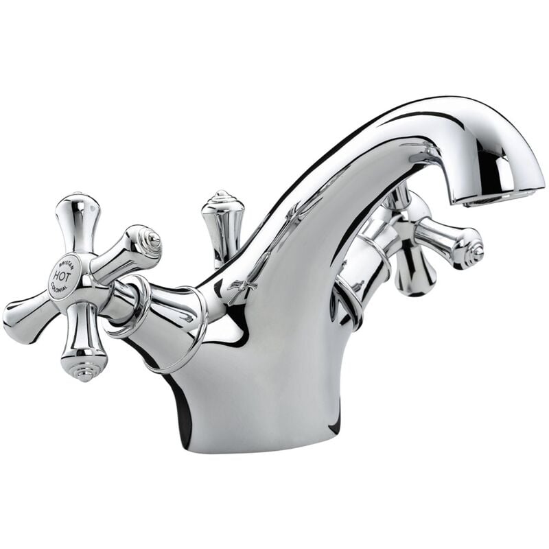 Colonial Mono Basin Mixer Tap with Pop Up Waste - Chrome - Bristan
