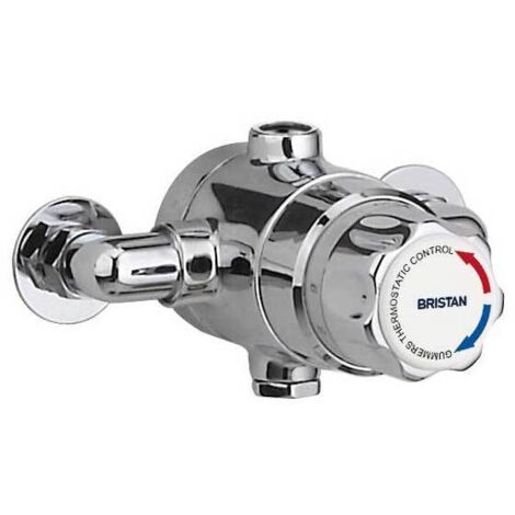 Bristan Commercial TS1503 Thermostatic Mixing Valve 15mm - Chrome (No Shut-off)
