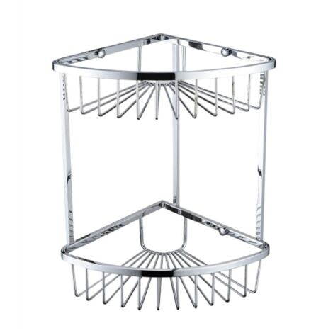 Bristan COMP BASK06 C Two Tier Corner Fixed Wire Basket