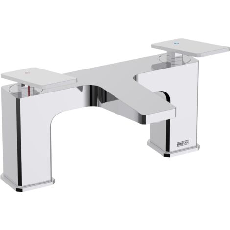 Bristan Delgado Bath Filler Chrome Bath Filler Mixer Tap with Ceramic Discs