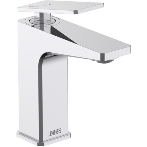 Bristan Delgado Eco Start Basin Mixer with Clicker Waste Chrome