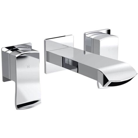 Bristan Descent Bath Filler Tap Wall Mounted - Chrome
