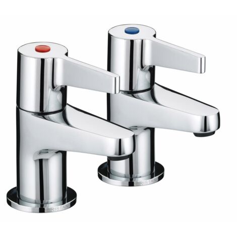 Bristan Design Utility Lever Bath Taps - Chrome Plated