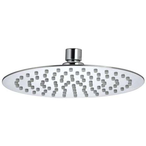 Bristan FH SLRD01 C Stainless Steel Slimline 200mm Round Fixed Head