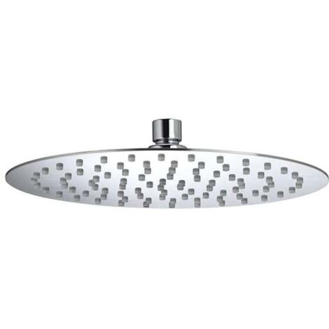Bristan FH SLRD02 C Stainless Steel Slimline 250mm Round Fixed Head