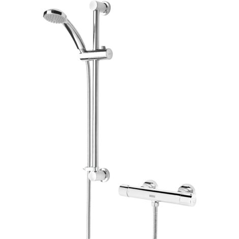 Bristan Frenzy Chrome Thermostatic Fast Easy Fit Bar Shower Valve Safe Touch