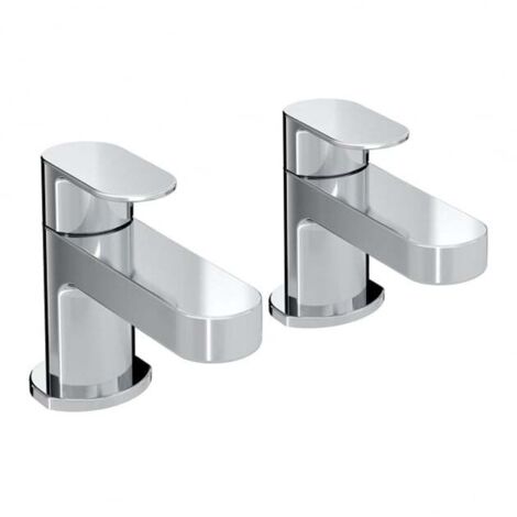Bristan FRZ 1/2 C Frenzy Basin Taps Chrome Basin Pillar Taps Pair 1/2"" Tap