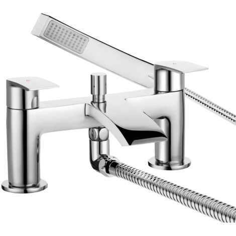 Bristan Gild Bath Shower Mixer Tap Pillar Mounted - Chrome