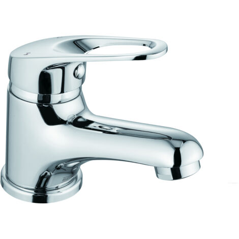 Bristan Iris Basin Mixer Tap with Clicker Waste - Chrome