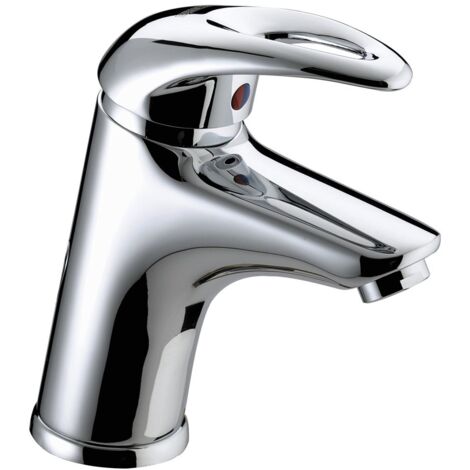 Bristan Java Chrome Eco Click Mono Basin Mixer Tap and Clicker Waste - J-EBAS-C