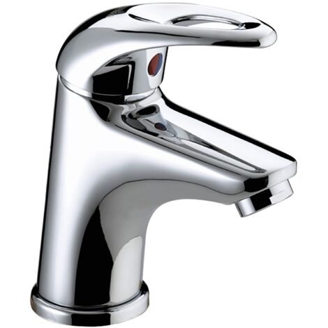 Bristan Java Chrome Small Mono Basin Mixer Tap with Clicker Waste - J-SMBAS-C