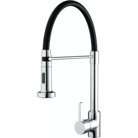 Bristan Liquorice Monobloc Kitchen Mixer Tap Modern Single Lever Pull-Out Chrome