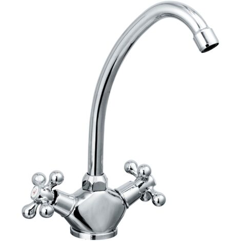Bristan Mandolin Kitchen Sink Mixer Tap Deck Mounted - Chrome