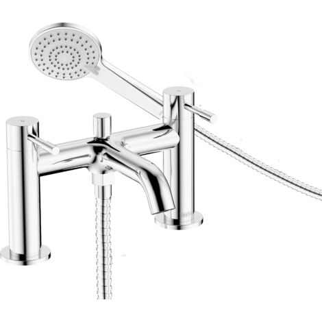 Bristan Mila Bath Shower Mixer Tap Pillar Mounted - Chrome