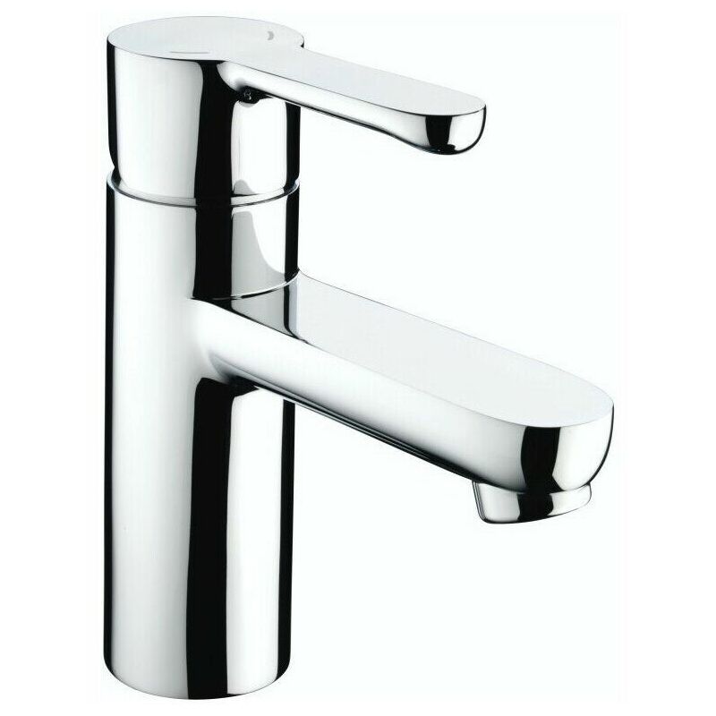 Nero Basin Sink Mono Mixer Tap Modern Chrome Stylish Round Single Lever - Bristan